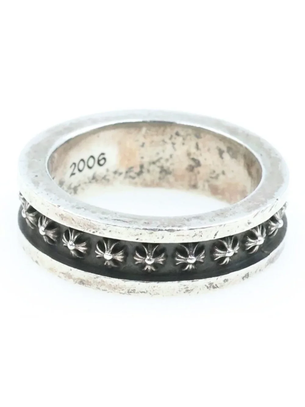Chrome Hearts Mini CH Plus Ring Silver
